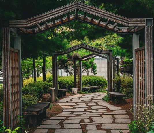 Discovering-The-Allure-Of-A-Flower-Adorned-Wooden-Garden-Arbour-On-LifeHack